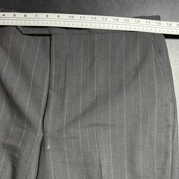 Vintage‎ USA Brookstone Men's 44L 36W Wool Gray Pinstripe Two-Piece Suit - Picture 11 of 12